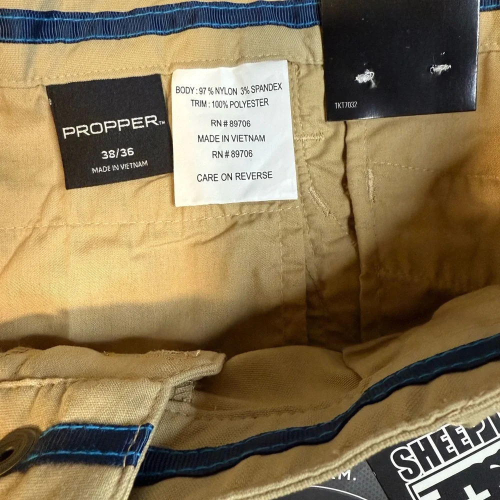 Propper STL Men’s Tactical Pants Khaki Size 38x36 NWT